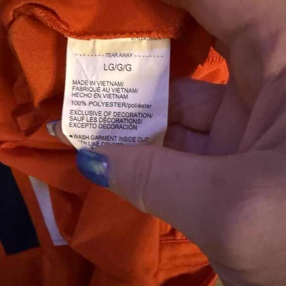 Auburn University Tigers Under Armor Large Polo Shirts - Lot of 2 - Picture 2 of 9